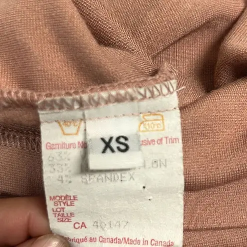 Vintage Meg XS Pullover Sheath Dress Pink Short Sleeves Lagenlook Asymmetric Hem