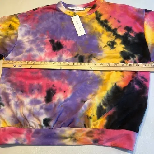All in Favor All In Favor Tie Dye Pullover Sweatshirt Multicolor Womens - Image 8