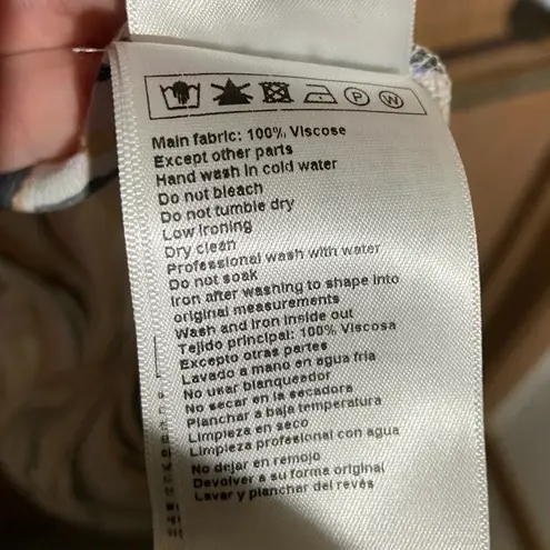 Ba&sh NWT Tabb printed Crepe Midi Wrap Robe Tabby Dress Size XS