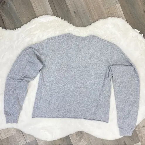 Mad Engine Vangogh Irises Print Crop T Shirt Gray Juniors Small Size undefined