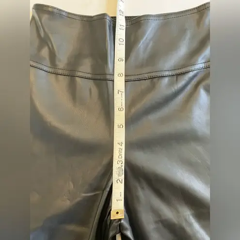 We Wore What Faux Leather Stirrup Leggings XS NWT