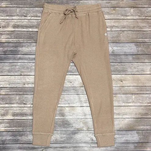 Mono B Mushroom Tan Soft Cloud Pull On Joggers Pants Knit Pockets NWT Medium