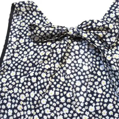 Sézane NWT Sezane Fifi in Daisy Blue Printed Flowers Tie Back Mini Dress 36 / US 4