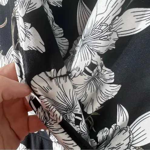 Soma Floral Mock Wrap Dress Size Small