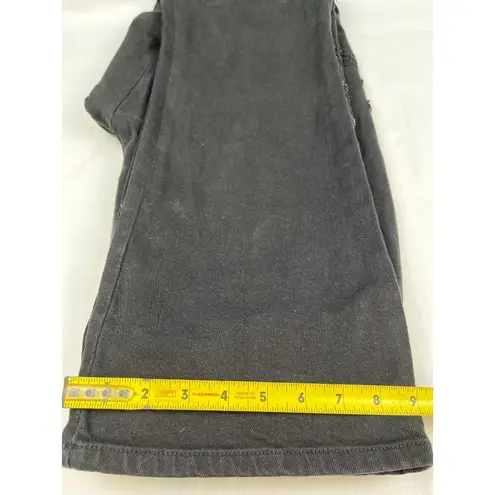 Lauren Ralph Lauren Women's Black Jeans Lace Side trim Flared Size 8 SKU 4605