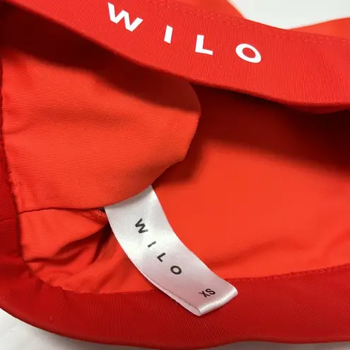 Wilo Sports Bra Anthropologie Womens XS Pink Bright Orange Padded