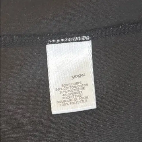 RootsYoga Black Full-Zip Jacket Women’s M Athleisure Yoga Activewear CabinCore