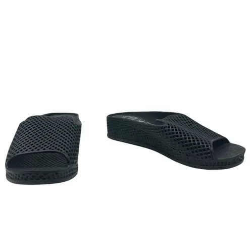 Jeffrey Campbell Jeffrey‎ Campbell Last Fling Sandals Slide Perforated Rubber Black Size US 8 - Image 3