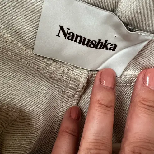 NANUSHKA High Rise Straight Leg Off