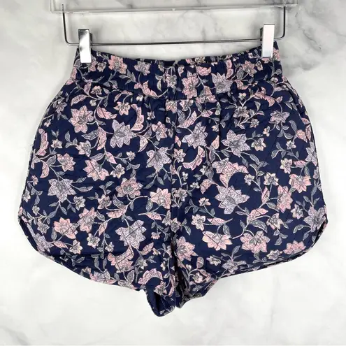 Mango NWT  Mng Stitched Quilted Padded High Waisted Shorts Floral Cottagecore S