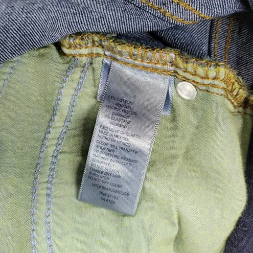 Rafaella Womens Weekend Jean 6 Blue Dark Wash Mid Rise Straight Leg Stretch