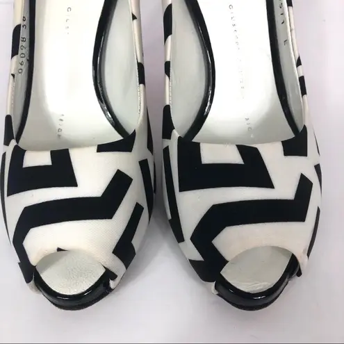 Giuseppe Zanotti geometric pink heel peep toe