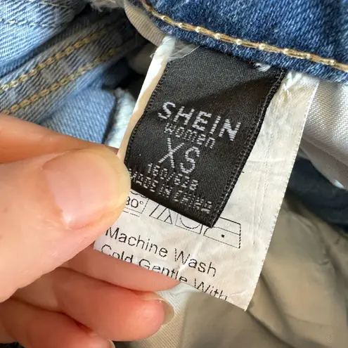 SheIn  graffiti heart wide leg‎ jeans women’s XS