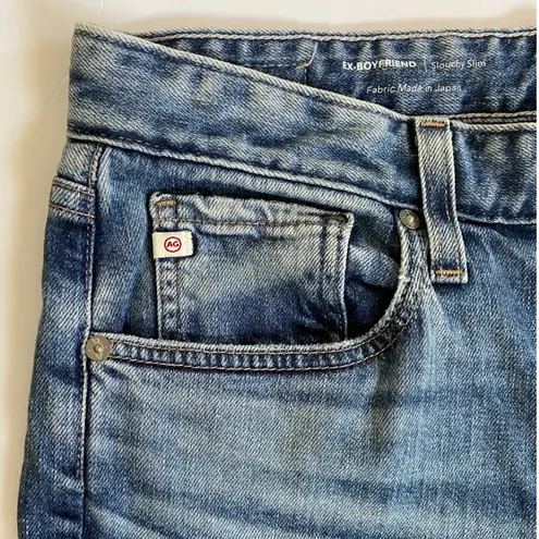AG Adriano Goldschmied AG Jeans Ex Boyfriend Slouchy Slim Jeans Women's 29R Distressed Blue Denim - EUC