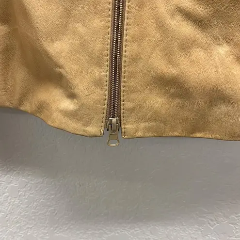 Vera Pelle Vintage Tan Leather Jacket 16 L
