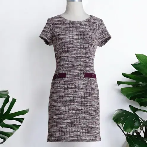 Connected Apparel Stretch Tweed Welt-Pocket-Detail Dress - 4