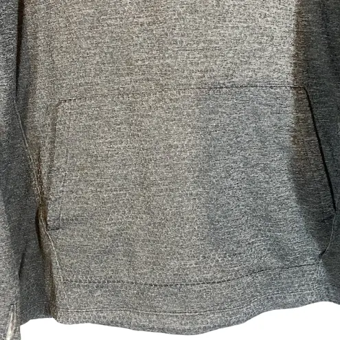 Mountain Hardwear Mountain Hard Wear Gray Hooded Pullover Quarter Zip Sweatshirt Women Sz XXL