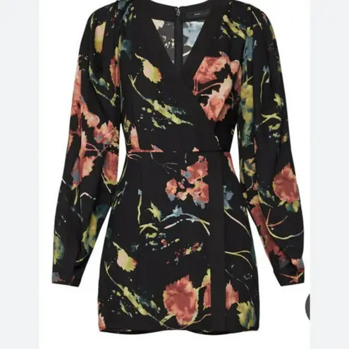 BCBGMAXAZRIA New NWOT  Rustic Grove Faux Wrap Romper 0 thumbnail 5