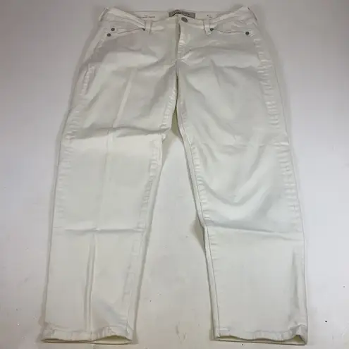 Liverpool Jeans Company Liverpool Cropped relaxed fit Jeans in Bright White