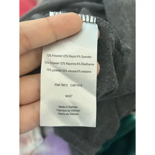 Mimi Maternity Dress Large Gray Midi Side Slit Minimalist Officecore Academia Size undefined