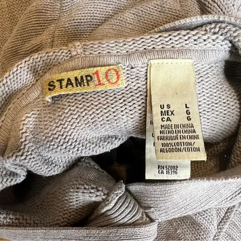 Stamp 10 Women's Tight Knit long sleeve Button