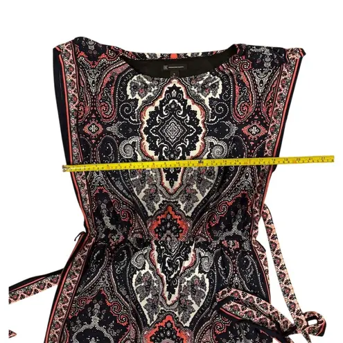 INC Women's Paisley Print Knee Length Dress M Boho Chic Sleeveless