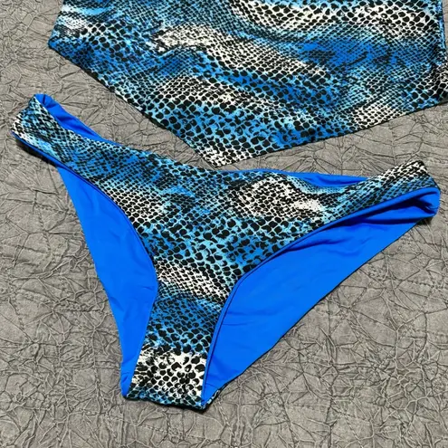Becca NEW by Rebecca Virtue Animal Snake Untamed Tankini Swim Top & Bottom Set