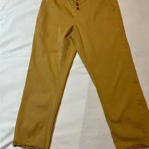 Liverpool Los Angeles Women's Mustard Yellow Crop Pants Size 6/28