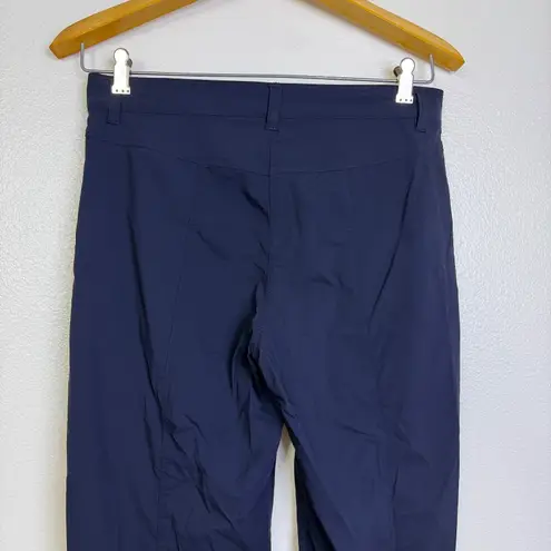 Anatomie Chantal Pants Womens Medium Blue Travel Stretch Lightweight Snap Cuff