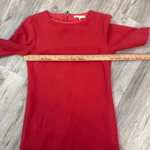Maje Shift Dress Short Sleeve Career Casual Party Dress Red Size 1 (US Small)