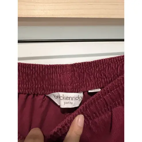 Breckenridge Women's Merlot Red Corduroy Pants - Size 6P