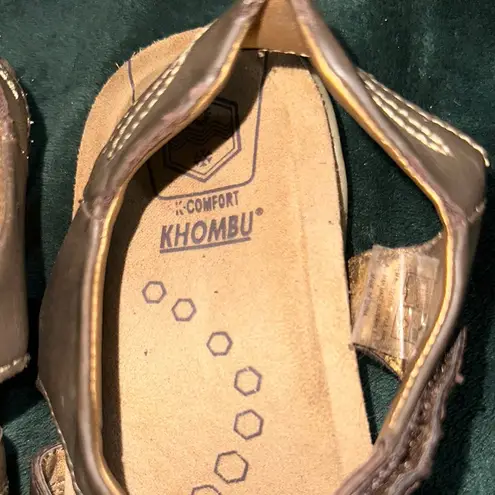 Khombu Comfort Brown Adjustable Strap Sandals Women’s Size 8