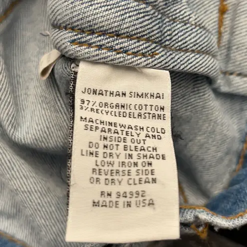 Jonathan Simkhai Jean Jacket Size XS Blue