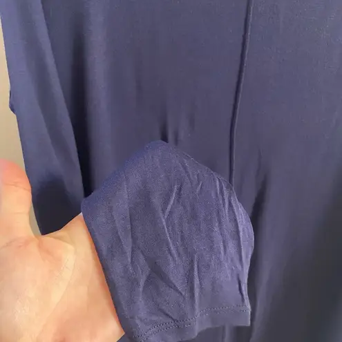 Vince  Tunic Top Large Navy Blue Lightweight Pullover - Image 5