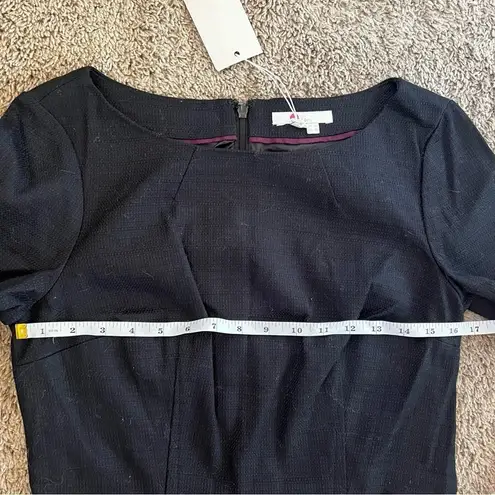 Boden Jacquard Dress Women's Size 12 Black Textured Career
Office Classy NWT