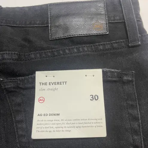 Hudson NWT Black NICO Midrise Straight Ankle Jeans New Size 30 Distressed Denim