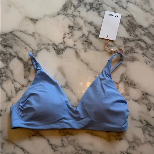 Quince NWT Women's Clear Blue Sky Bikini Top Sz S -
Sold out online