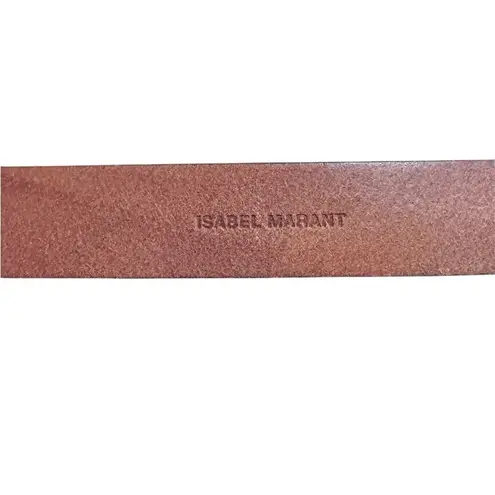 Isabel Marant brown silver buckled leather belt NEW