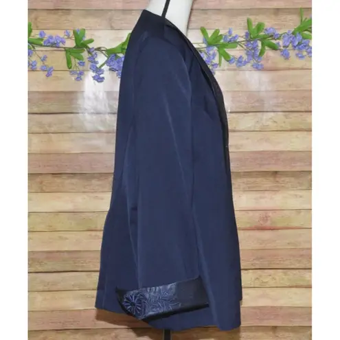 Vintage NWT ML Studio Women's Navy Blue Skirt Suit Plus Size 22W Career Church