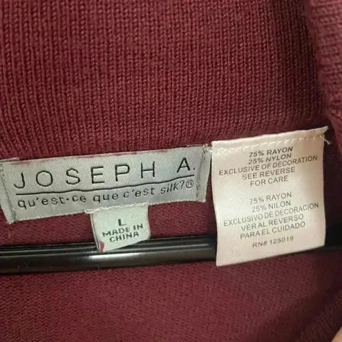 Joseph A ‎ Maroon Sweater
