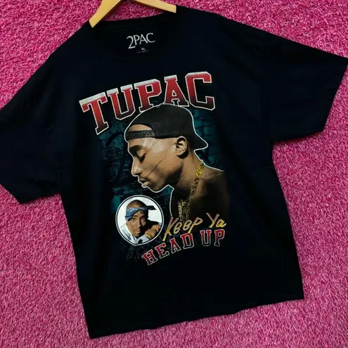Tupac Keep Ya Head Up Rap Single West Coast Hip Hop Tee XL