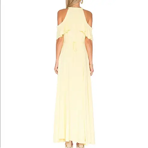 Privacy Please Acme Dress Yellow Wrap Maxi size XS NWT