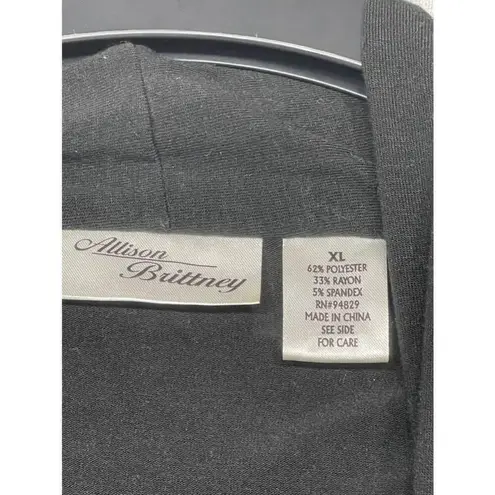 Allison Brittney Women's Black Cardigan Size XL