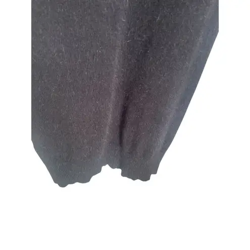 Modo International Women’s Angora Rabbit Hair Midi Dress Black L Size L