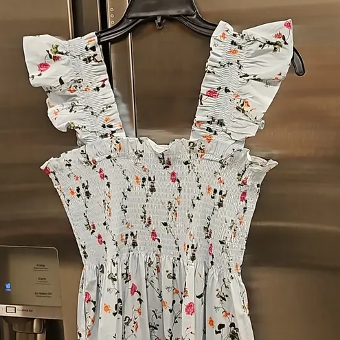 💕HILL HOUSE HOME💕 The Ellie Nap Dress ~ Pond Floral Print XS Blue