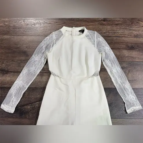 Lulu’s Ivory Lace Jumpsuit White Size M