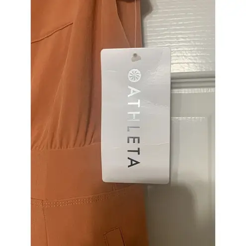 Athleta NWT $99  Size 16 Brooklyn Romper Sunbaked Clay Orange Jumpsuit Athleisure