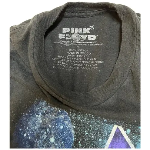 Pink Floyd  Dark Side Of The Moon Womens DIY Cropped Band Tee Shirt Black M