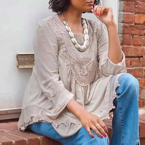 Ultra Pink Beige Charlotte Top