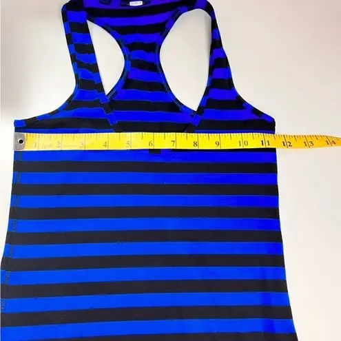 Lululemon  Cool Racerback Apex Stripe Baroque‎ Blue Size 2